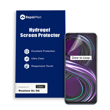 Realme 8s 5G Compatible Premium Hydrogel Screen Protector With Full Coverage Ultra HD